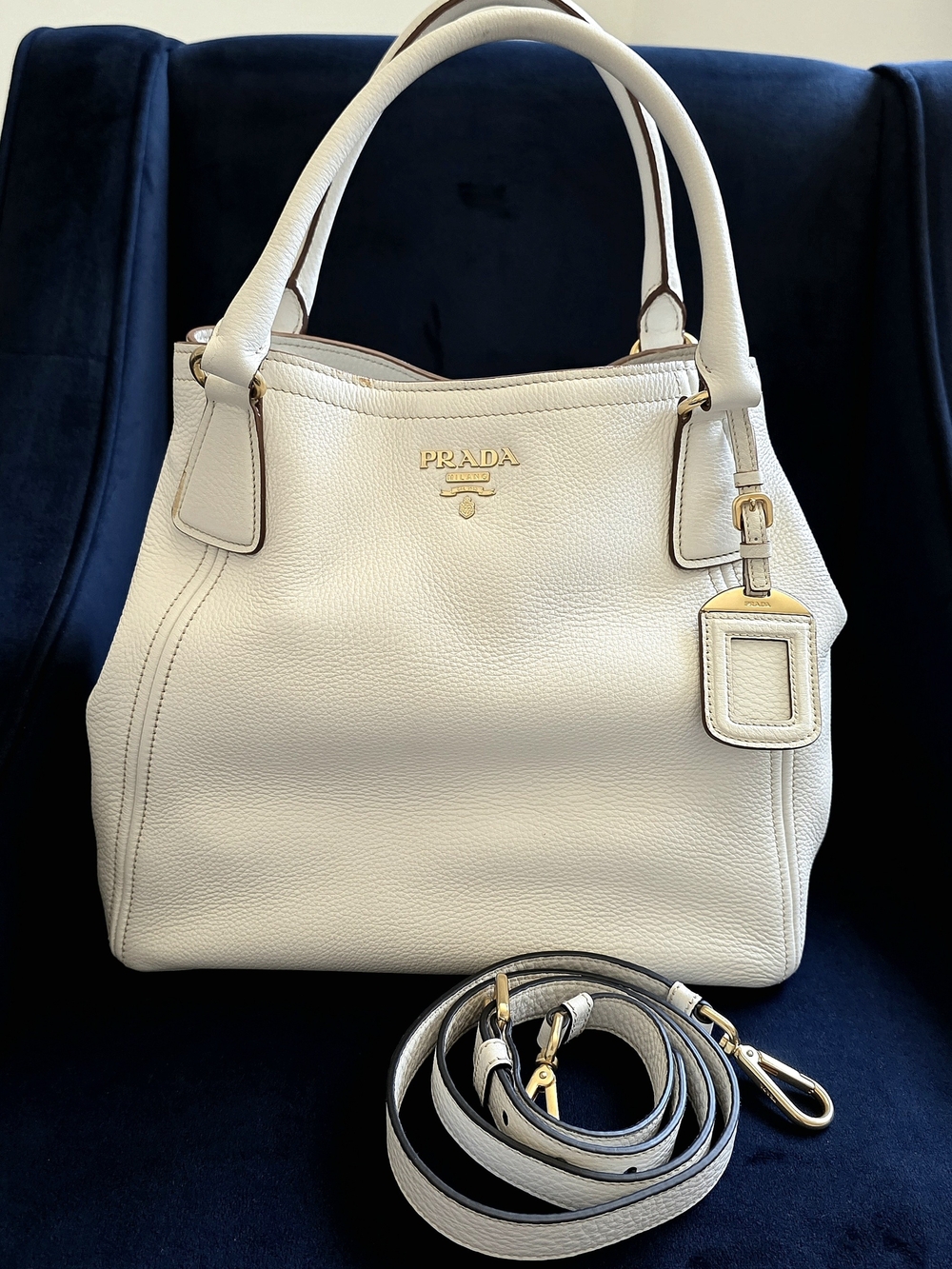 Prada Vitello Daino Leather Tote